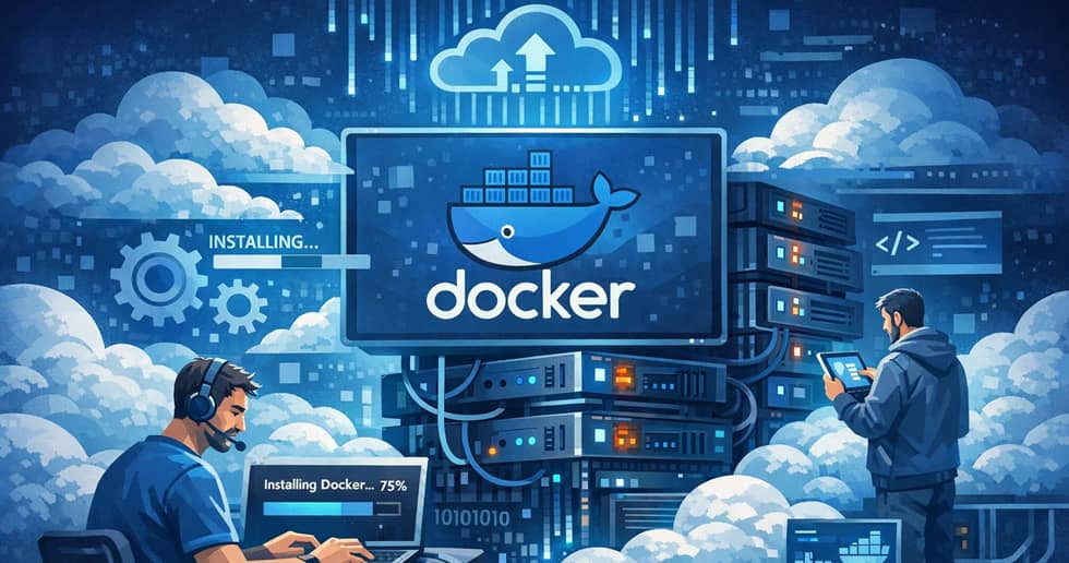 نصب داکر روی سرور ابری