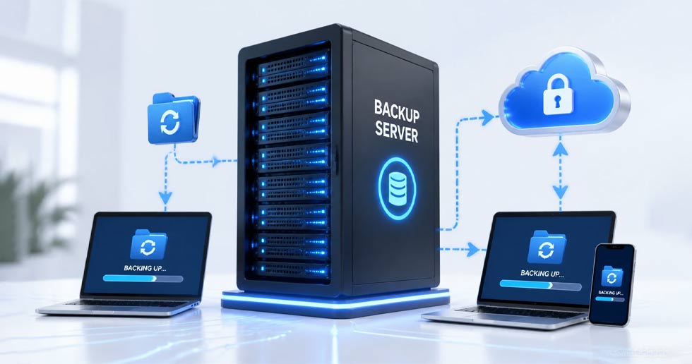 سرور بکاپ مجزا (Backup Server)