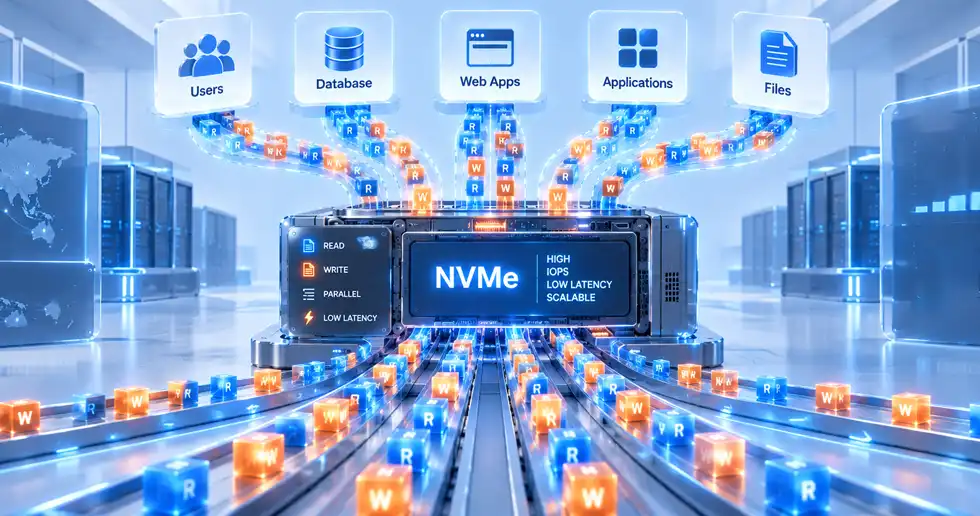 IOPS بالا و Latency پایین در سرور مجازی NVMe